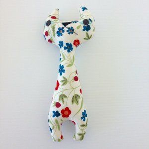 H Luv Cotton Cat Print Floral Kitty Plush Doll Toy